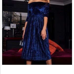 Velvet Blue Dress